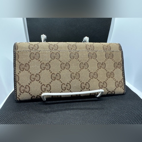 Gucci GG Webbed Shield Long Wallet - Picture 2 of 7
